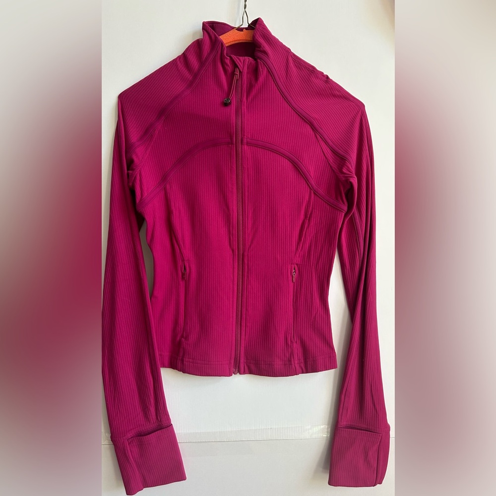 Lululemon Magenta Textured Nulu Cropped Define Jacket NWOT